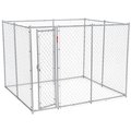 Lucky Dog Chain Link Kennel, 612, 10 ft OAL, 5, 8 ft OAW, 6 ft OAH, Steel, Galvanized CL 61028EZ